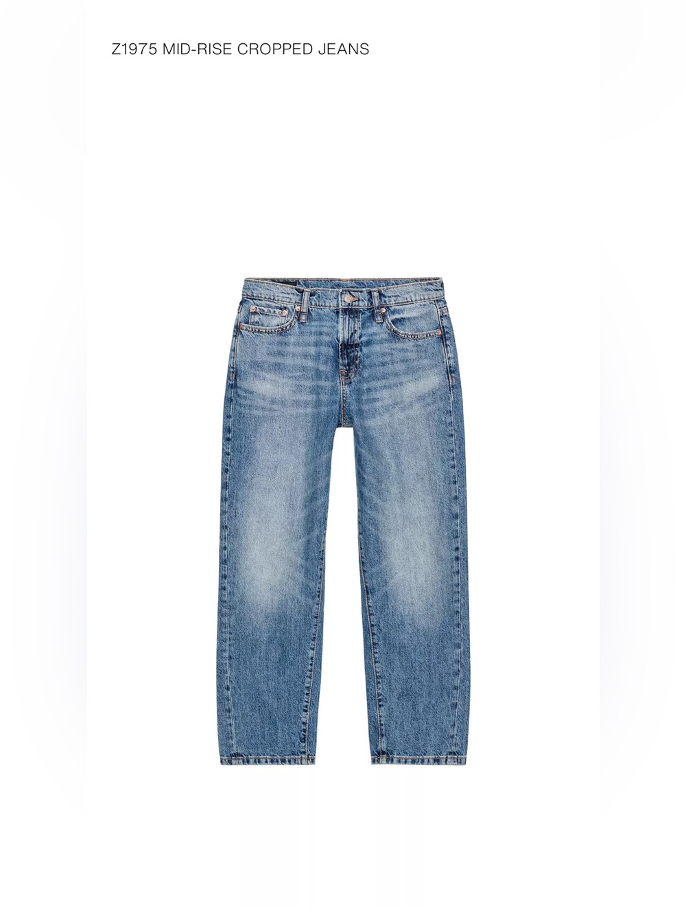 Zara Z1975 Mid-Rise Crop Jean 1934/033